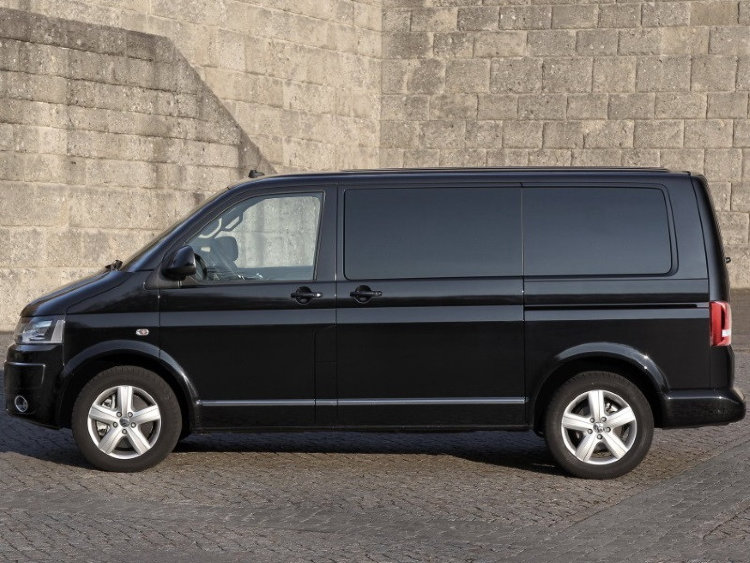 Стальные накладки на боковые двери (короткая база) Omsa Line Volkswagen Transporter T5 2003-2015 no.13871