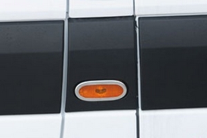 Стальные накладки на боковые рефлекторы Omsa Line Volkswagen Crafter 2006-2019 ― Auto-Clover