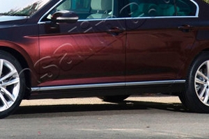 Стальные накладки на двери Omsa Line Volkswagen Passat B8​ 2015-2019 ― Auto-Clover