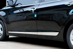 Стальные накладки на низ дверей Kumchang Chevrolet Spark 2009-2019 ― Auto-Clover