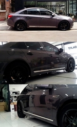 Стальные накладки на низ дверей Kumchang Chevrolet Cruze 2008-2016