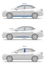 Стальные накладки на низ дверей Kumchang Hyundai Elantra 2006-2010