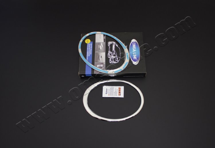 Стальные накладки на передние фары Omsa Line Nissan Juke 2011-2019 no.13642