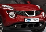 Стальные накладки на передние фары Omsa Line Nissan Juke 2011-2019