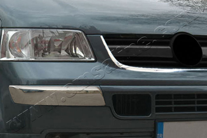 Стальные накладки на передний бампер Omsa Line Volkswagen Transporter T5 2003-2015 no.13906