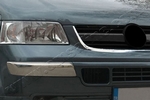 Стальные накладки на передний бампер Omsa Line Volkswagen Transporter T5 2003-2015