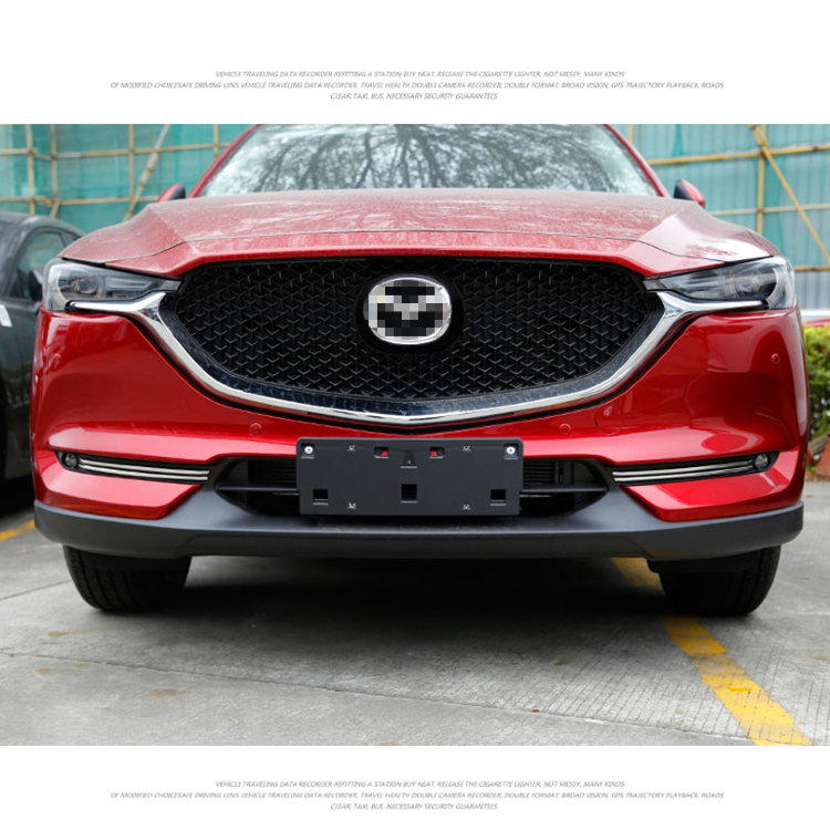 Стальные накладки на противотуманные фары OEM-Tuning Mazda CX-5 2017-2019 no.1911