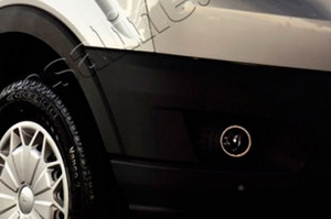 Стальные накладки на противотуманные фары Omsa Line Ford Transit 2014-2019 ― Auto-Clover