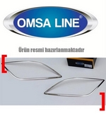 Стальные накладки на противотуманные фары Omsa Line Hyundai i30 2012-2017