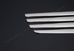 Стальные накладки на решетку радиатора (8 элементов) Omsa Line Nissan Qashqai 2007-2013