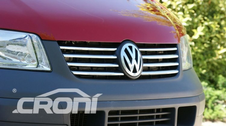 Стальные накладки на решетку радиатора Croni Volkswagen Transporter T5 2003-2015 no.3590