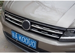 Стальные накладки на решетку радиатора OEM-Tuning Volkswagen Tiguan II 2016-2019