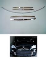 Стальные накладки на решетку радиатора Omsa Line Mercedes-Benz ML-Class W164 2006-2011
