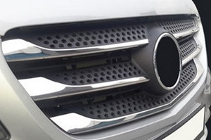 Стальные накладки на решетку радиатора Omsa Line Mercedes-Benz Vito W447 2014-2019 ― Auto-Clover