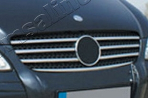 Стальные накладки на решетку радиатора Omsa Line Mercedes-Benz Vito W639 2003-2014 ― Auto-Clover