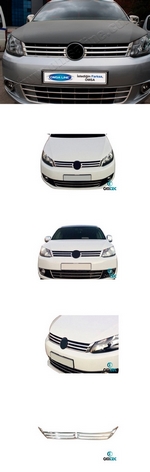 Стальные накладки на решетку радиатора Omsa Line Volkswagen Caddy 2003-2019