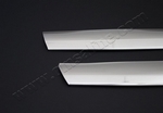 Стальные накладки на решетку радиатора (широкие) Omsa Line Mercedes-Benz Vito W639 2003-2014