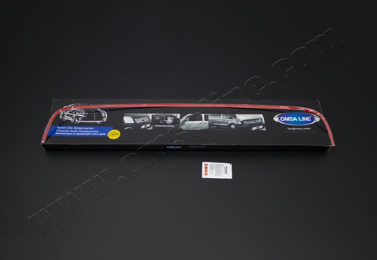 Стальные накладки на решетку воздухозаборника (1 элемент) Omsa Line Volkswagen Amarok 2010-2019 no.13819