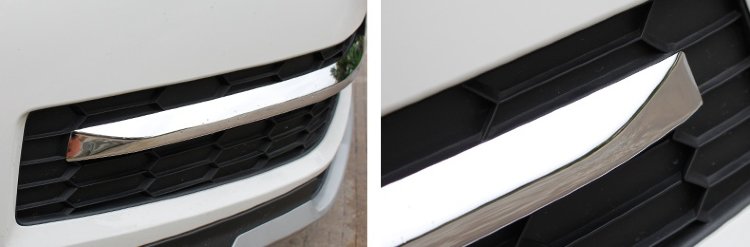 Стальные накладки на решетку воздухозаборника OEM-Tuning Skoda Kodiaq 2016-2019 no.5601