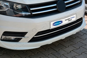 Стальные накладки на решетку воздухозаборника Omsa Line Volkswagen Caddy 2003-2019 ― Auto-Clover