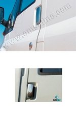 Стальные накладки на ручки дверей (2 двери) Omsa Line Ford Transit 2006-2013