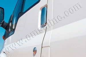Стальные накладки на ручки дверей (2 двери) Omsa Line Ford Transit 2006-2013 ― Auto-Clover