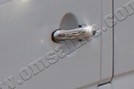 Стальные накладки на ручки дверей (2 двери) Omsa Line Volkswagen Crafter 2006-2019