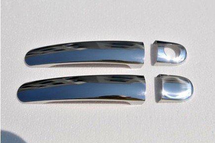 Стальные накладки на ручки дверей (2 двери) Omsa Line Volkswagen Golf V 2004-2009 no.15609