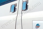 Стальные накладки на ручки дверей (3 двери) Omsa Line Ford Transit 2006-2013