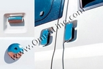 Стальные накладки на ручки дверей (4 двери) Omsa Line Ford Transit 2006-2013
