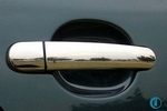 Стальные накладки на ручки дверей (4 двери) Omsa Line Volkswagen Golf V 2004-2009