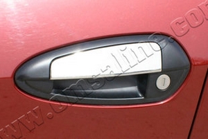 Стальные накладки на ручки дверей (4 элемента) Omsa Line Fiat Linea 2007-2019 ― Auto-Clover