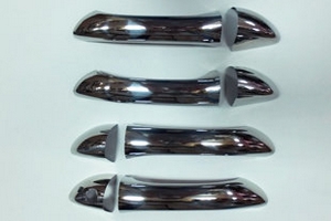 Стальные накладки на ручки дверей Omsa Line Mercedes-Benz ML-Class W164 2006-2011 ― Auto-Clover