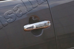 Стальные накладки на ручки дверей Omsa Line Toyota Hilux 2005-2015 ― Auto-Clover