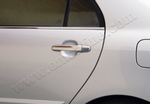Стальные накладки на ручки дверей Omsa Line Toyota Land Cruiser Prado 120 2002-2009
