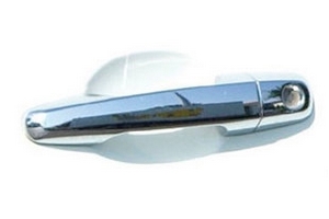 Стальные накладки на ручки дверей Omsa Line Mitsubishi L200 2005-2015 ― Auto-Clover