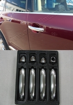 Стальные накладки на ручки дверей Omsa Line Volkswagen Touareg I 2002-2009