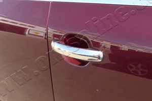 Стальные накладки на ручки дверей Omsa Line Volkswagen Touareg I 2002-2009 ― Auto-Clover