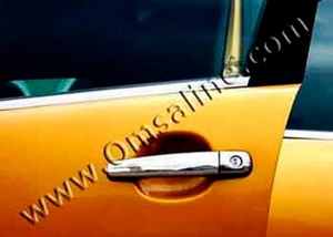 Стальные накладки на ручки дверей Omsa Line Citroen C3 2002-2009 ― Auto-Clover