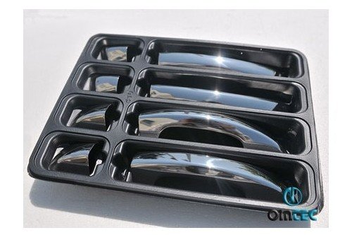 Стальные накладки на ручки дверей Omsa Line Skoda Superb II 2008-2015 no.15600