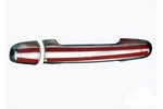 Стальные накладки на ручки дверей Omsa Line Toyota Corolla 2007-2013