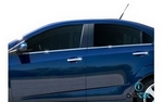Стальные накладки на ручки дверей Omsa Line Chevrolet Aveo 2006-2011