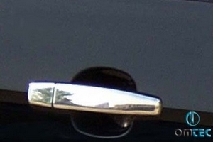 Стальные накладки на ручки дверей Omsa Line Chevrolet Aveo 2006-2011 ― Auto-Clover