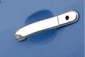 Стальные накладки на ручки дверей Omsa Line Ford Fusion 2002-2012 ― Auto-Clover