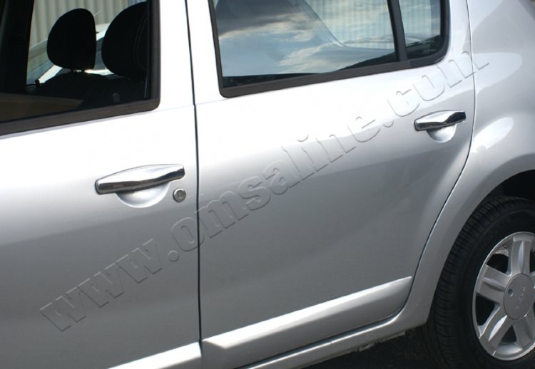 Стальные накладки на ручки дверей Omsa Line Renault Duster 2011-2019 no.16159