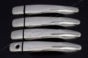 Стальные накладки на ручки дверей Omsa Line Nissan Qashqai 2014-2019 ― Auto-Clover