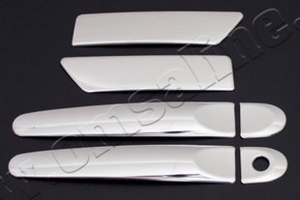 Стальные накладки на ручки дверей Omsa Line Nissan Juke 2011-2019 ― Auto-Clover