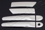 Стальные накладки на ручки дверей Omsa Line Nissan Juke 2011-2019