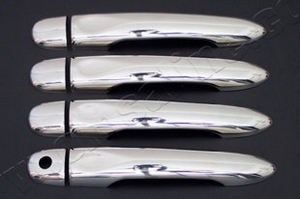 Стальные накладки на ручки дверей Omsa Line Renault Fluence 2010-2019 ― Auto-Clover