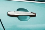Стальные накладки на ручки дверей (под чип) Omsa Line Toyota RAV4 2006-2012